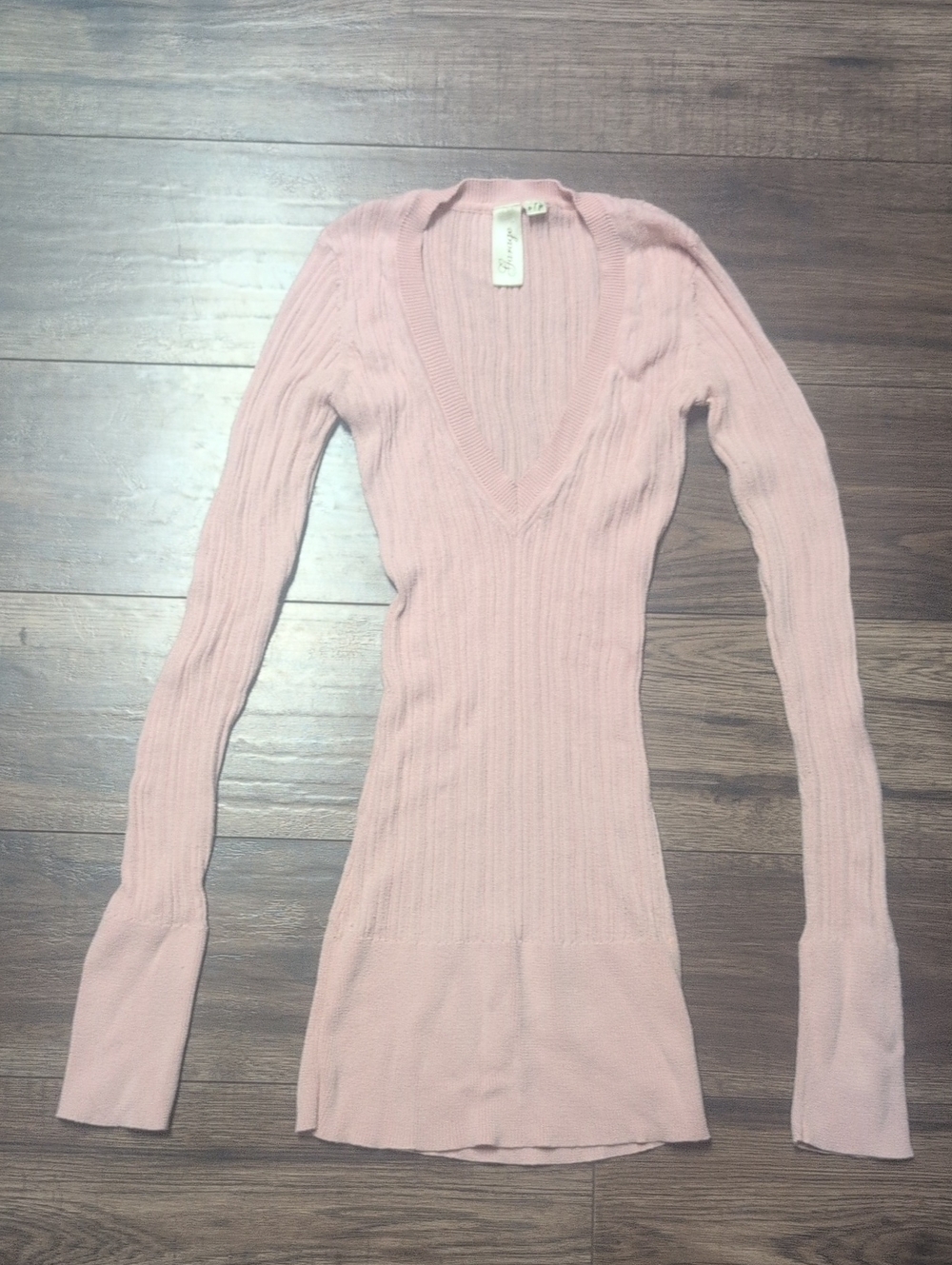 Rare Vintage Garage Ribbed V-neck top